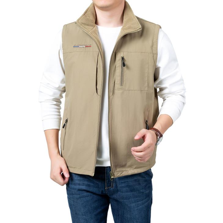 Mens Drop Line Vest | Fleece Fleece Fleece